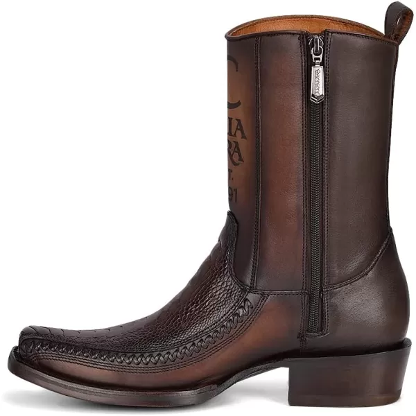 imageCuadra Mens Cowboy boot in genuine ostrich leg leather 1J2KPT