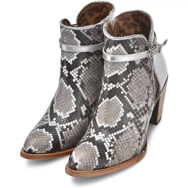 imageCuadra Womens Bootie in Genuine Exotic Python Leather White 3F0JPHWhite