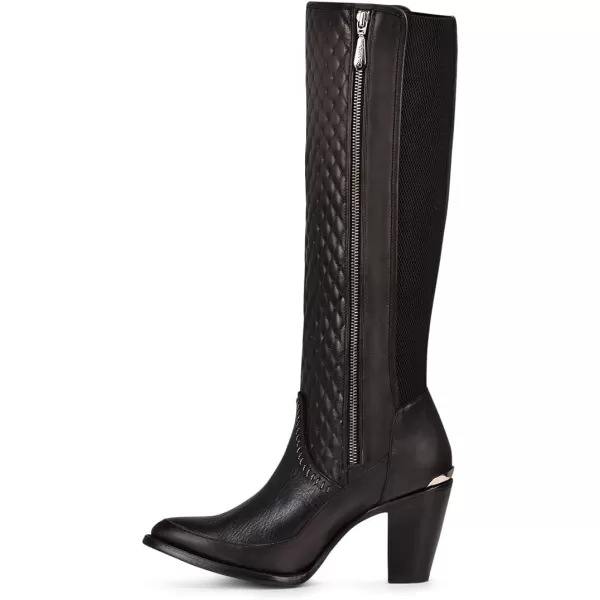 imageCuadra Womens Tall Boot in Bovine Leather with Zipper BlackBlack