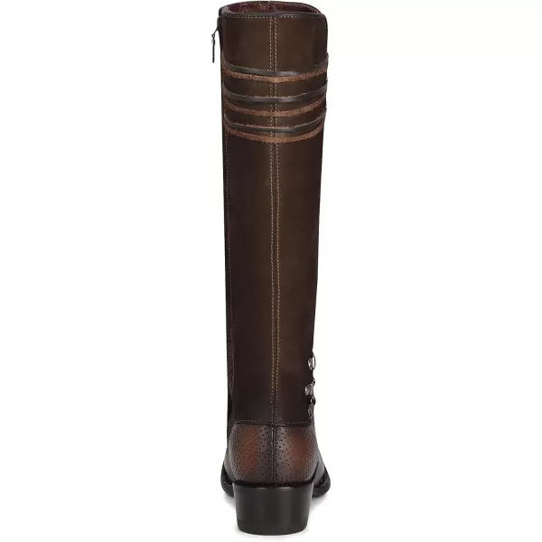 imageCuadra Womens Tall Boot in Genuine Leather with Zipper BrownBlack