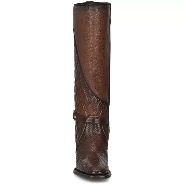 imageCuadra Womens Tall Boot in Genuine Python Leather BrownBrown