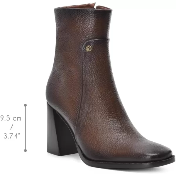 imageFRANCO CUADRA Womens Bootie in Genuine Deer Leather BrownHoney