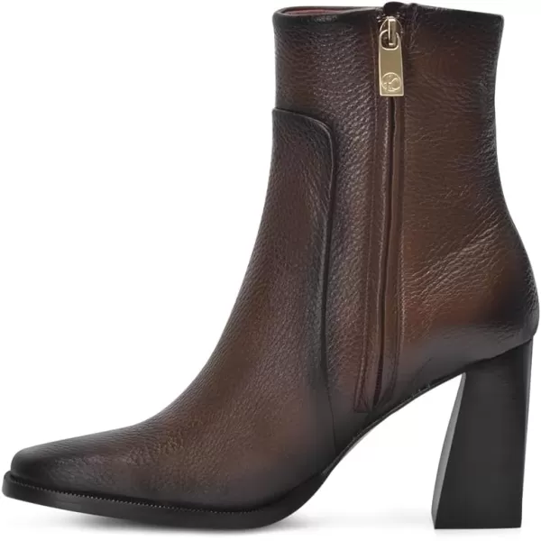 imageFRANCO CUADRA Womens Bootie in Genuine Deer Leather BrownHoney