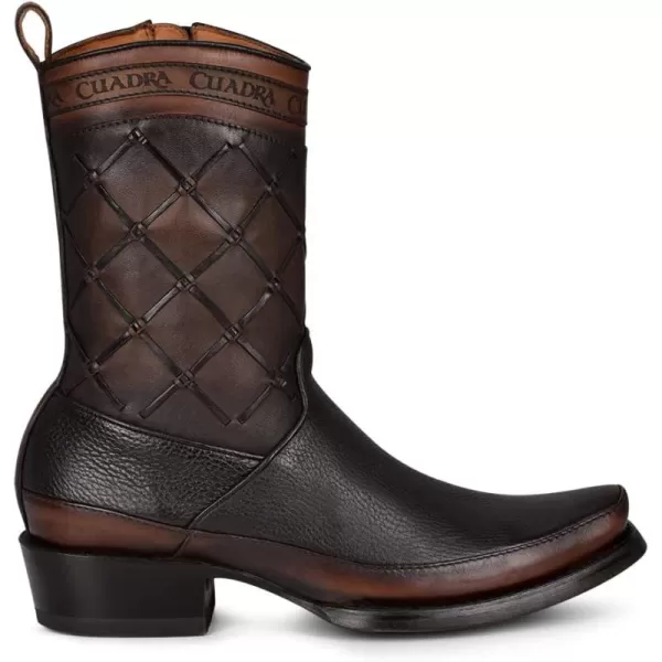 imageCuadra Mens Boot in Bovine Leather with Zipper BlackBlack