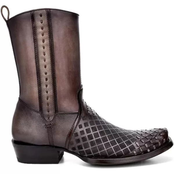 imageCuadra Mens Boot in Genuine Leather with Zipper BlackBlack