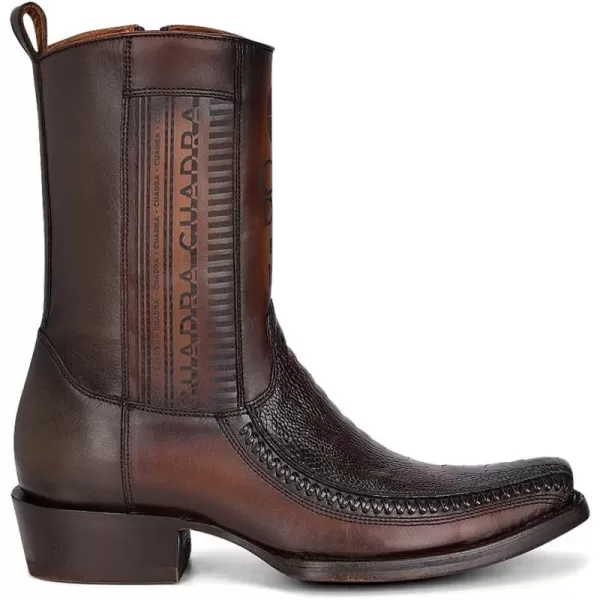 imageCuadra Mens Cowboy boot in genuine ostrich leg leather 1J2KPT