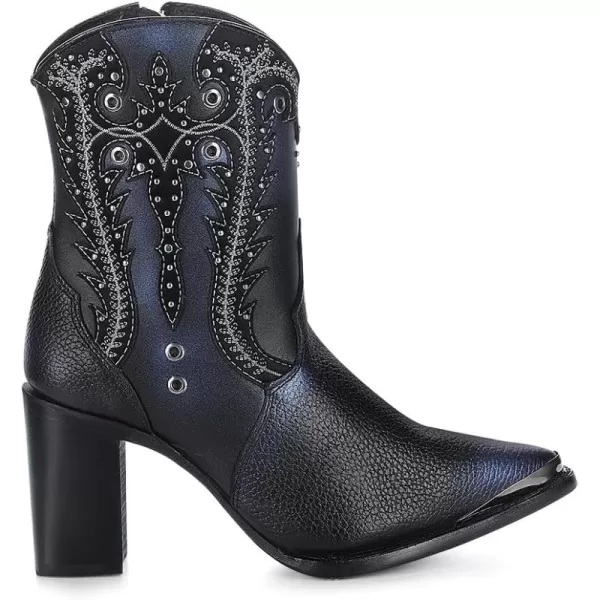 imageCuadra Western Ankle Bootie for Women Elegance in Bovine Leather 4I15RS BlackBlack