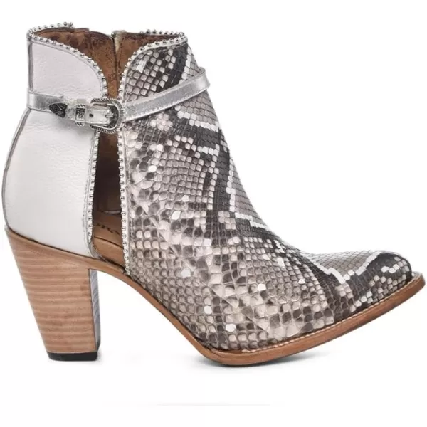 imageCuadra Womens Bootie in Genuine Exotic Python Leather White 3F0JPHWhite