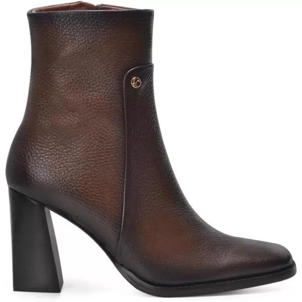 imageFRANCO CUADRA Womens Bootie in Genuine Deer Leather BrownHoney