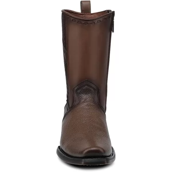 imageCuadra Mens Leather Western Boots Honey Brown 1J3FRSHoney