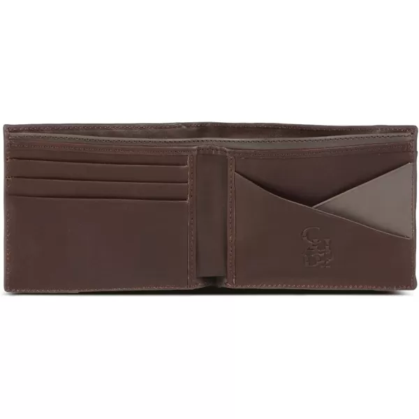 imageCuadra Mens Wallet in Genuine Leather Bifold with Geometric Design Brown BC025RS BrownBrown