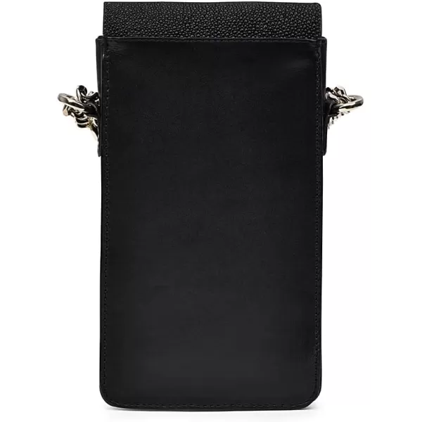 imageCuadra Womens Cell Phone Pouch in Genuine Stingray Leather Black BOD38MABlack