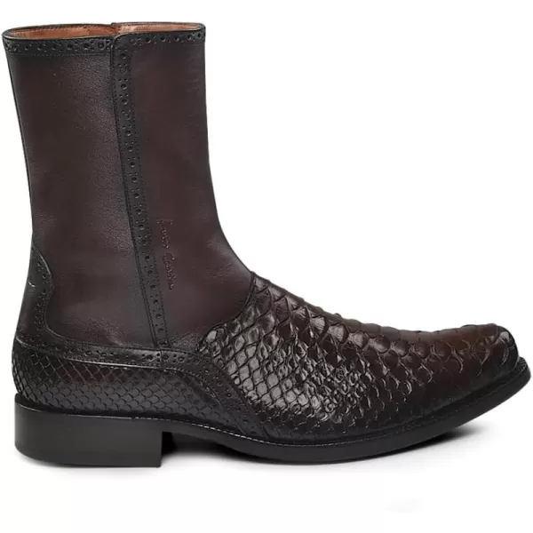 imageFRANCO CUADRA Mens Boot in Genuine Python Leather Brown 827PBTSBrown