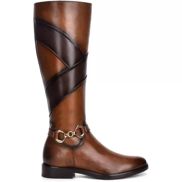 imageFRANCO CUADRA Womens Riding Boot in Genuine Leather Brown 83TTSTSBrown