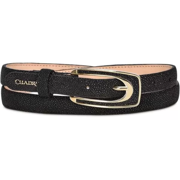 imageCuadra Womens Belt in Genuine Stingray Leather Black