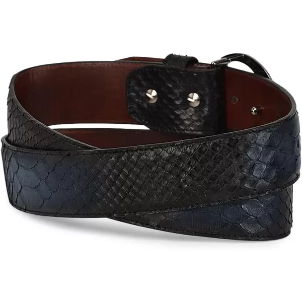 imageCuadra Mens Belt with Genuine Python Leather Blue CS381PH