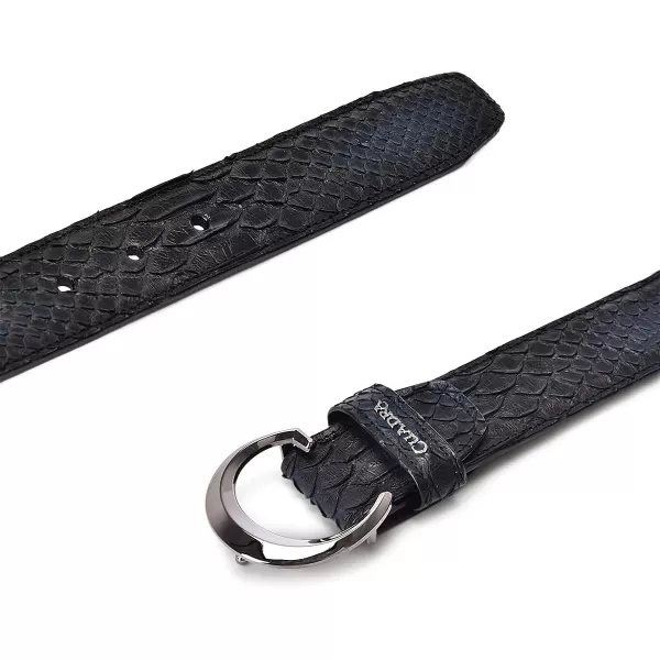 imageCuadra Mens Belt with Genuine Python Leather Blue CS381PH