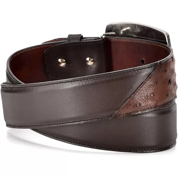 imageCuadra Mens Cowboy Belt in Genuine Ostrich Leather CV501A1