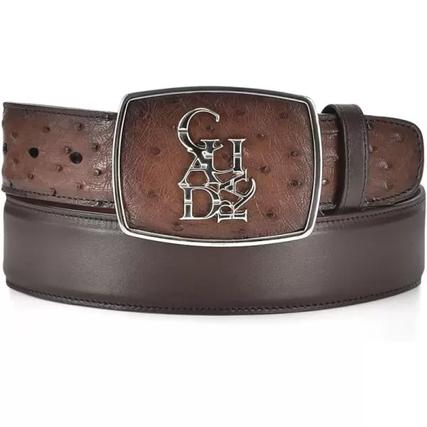 imageCuadra Mens Cowboy Belt in Genuine Ostrich Leather CV501A1