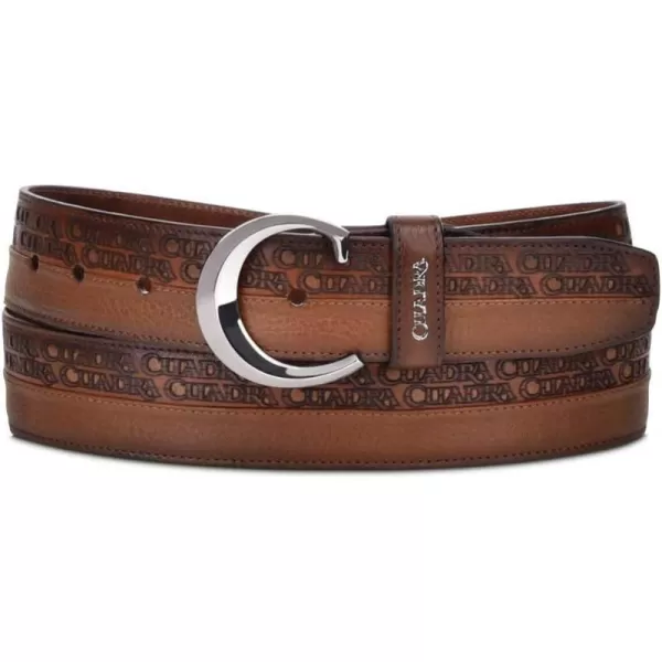 imageCuadra mens urban belt in bovine leather with laser details oxford