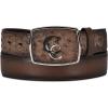 imageCuadra Mens Western Belt in Ostrich Leather Brown CV496A1