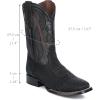 imageCuadra Cowboy Boots Elegance and Authenticity in Bull Leather Oxford 4L01TCDark Grey