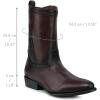 imageCuadra Mens Boots Genuine Leather Urban Style and Comfort Dark Brown 2H58RS