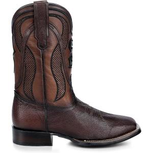 imageCuadra Western Boots for Men with Authentic Leather Design Brown 4L01ABBrown
