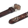 imageCUADRA Womens Belt Featuring a Unique blend of Genuine Python and Bovine Leather Brown CDA32PHChocolate