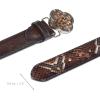 imageCUADRA Womens Belt Featuring a Unique blend of Genuine Python and Bovine Leather Brown CDA32PHChocolate