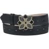 imageCuadra  Belt for Women in Genuine Leather with Studs and Floral Buckle Exclusive Design CDA35RS Black