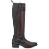 imageCUADRA Womens High Boot in Bovine Leather with Studs and Decorative Strap Brown 4X01RSBrown