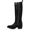 imageCUADRA Womens High Boot in Stingray and Bovine Leather with Metallic Accents Black 4X01MA