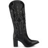 imageCUADRA Womens Western High Boots in Python and Bovine Leather Black 4I14PHBlack