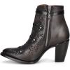 imageCuadra Womens Bootie in Bovine Leather Black with Zipper and Authentic CrystalsBlack