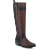 imageCUADRA Womens High Boot in Bovine Leather with Studs and Decorative Strap Brown 4X01RSBrown