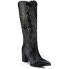 imageCUADRA Womens Western High Boots in Python and Bovine Leather Black 4I14PHBlack