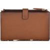 imageCuadra Womens Wallet in Genuine Leather Brown with Zipper