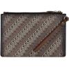imageCuadra womens envelope wallet in genuine leather with zipper brown