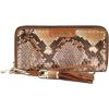 imageCuadra Womens Wallet in Genuine Python Leather Brown BD207PI