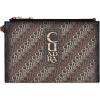 imageCuadra womens envelope wallet in genuine leather with zipper brown