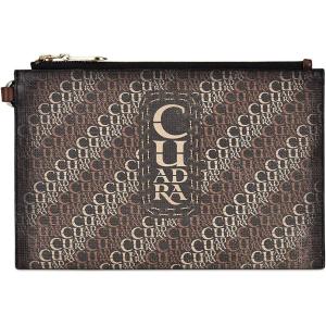 imageCuadra womens envelope wallet in genuine leather with zipper brown