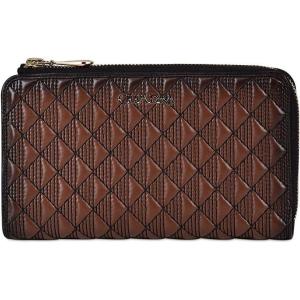 imageCuadra womens wallet in genuine leather with zipper and embroidery brown BD221CR