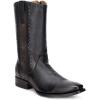 imageCuadra Mens Boot in Genuine Deer Leather with Zipper Black