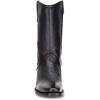 imageCuadra Mens Boot in Genuine Deer Leather with Zipper Black