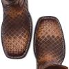 imageCuadra Mens Rodeo Boot in Genuine Leather BrownHoney