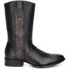 imageCuadra Mens Boot in Genuine Deer Leather with Zipper Black