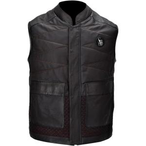imageCuadra Mens Authentic Ovine Leather Vest Dark Brown H354COB