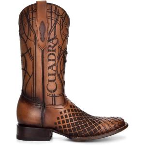 imageCuadra Mens Rodeo Boot in Genuine Leather BrownHoney