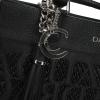 imageCUADRA  Elegant Womens Tote Bag with Laser Engraved Design and Secure Closure BOD2MRS Black